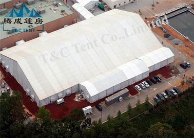100 شخص خيمة الحدث في الهواء الطلق الزجاج و عبس الجدار مختلطة المعرض التجاري خيمة دائمة