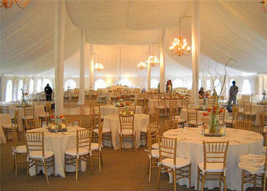 30x50m مزدوجة المغلفة بك الأبيض واضح سقف خيمة الزفاف للحزب سغس