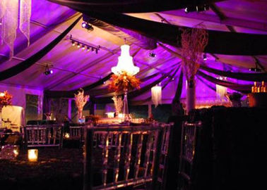 سبائك الألومنيوم 1000 شخص واضح سقف خيام الحدث الزفاف مع الضوء