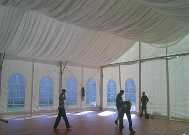 هيكل قوي الصلب نصف خيام الحدث الزفاف مع مجموعة كاملة من الجدران الجانبية