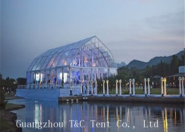 مطعم أو حديقة حزب خيمة 20x40 ، واضح في الهواء الطلق خيمة الحدث مع سقف PVC شفاف