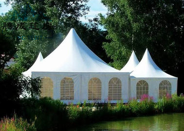 خيمة حفل زفاف معبد 10x10M مثبطات اللهب ، مخصص خيمة الستارة الخلفية