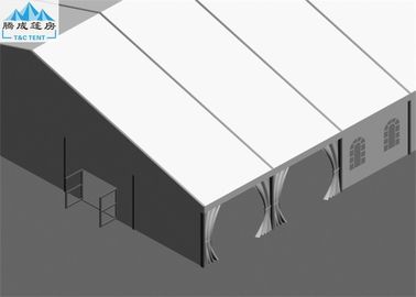 الأبيض PVC سقف خيمة سرادق حزب الستارة خيمة 25x45M سنو مقاوم النمط الأوروبي