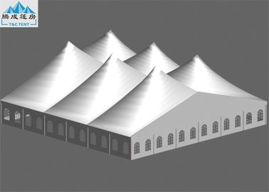 متعددة الأبراج على شكل خيمة سرادق الحزب 30x30m الأشعة فوق البنفسجية مقاومة مع ويندوز شفاف واضح