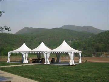 الأبيض 5x5 متر عالية الذروة معبد الستارة خيمة مخصصة التجاري خيمة سرادق التجاري ل المعرض التجاري